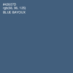 #42607D - Blue Bayoux Color Image